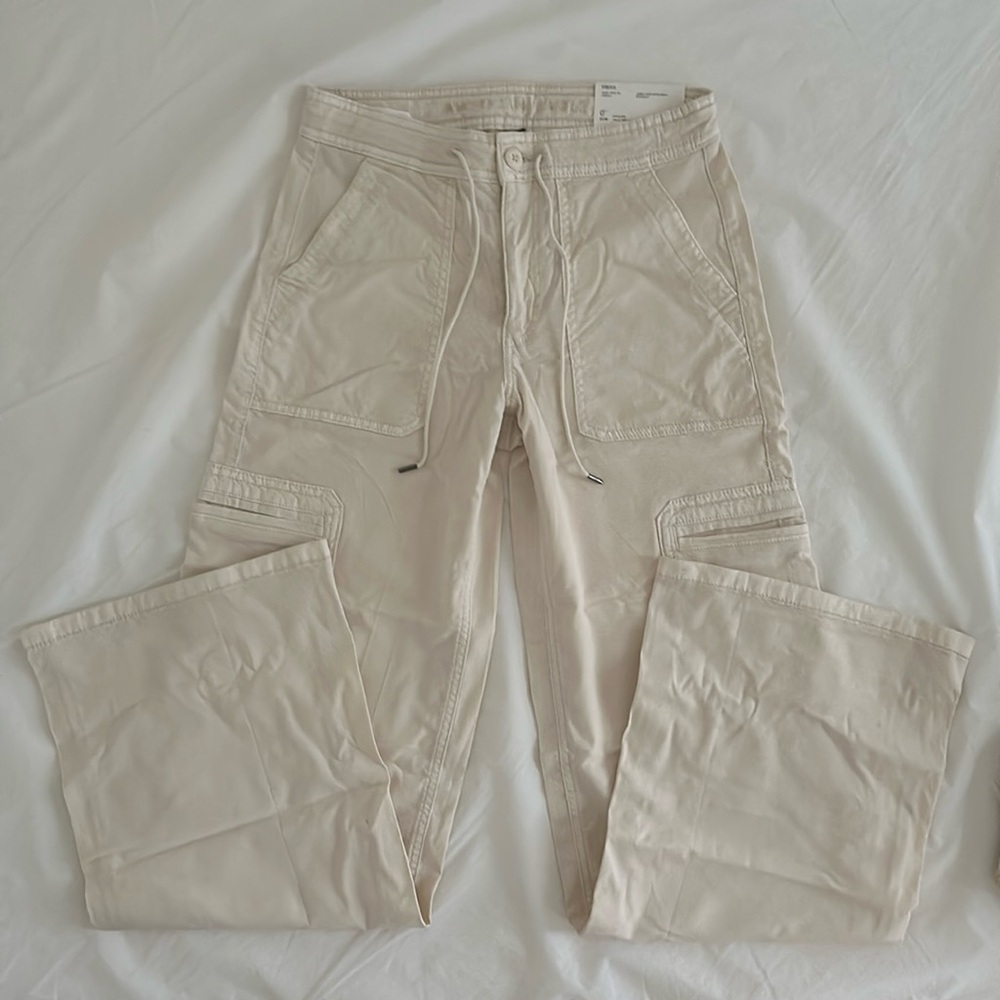 American Eagle Baggy Wide Leg Stretch Cream 0/25W